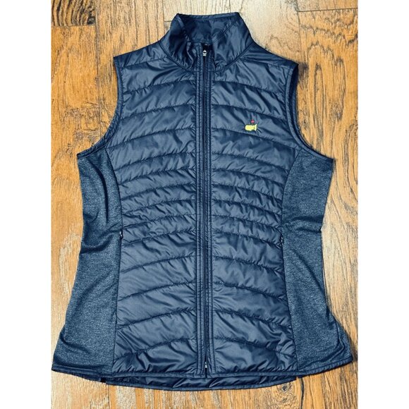 NEW Masters Magnolia Lane Tech Womens Size M Golf vest from Augusta Navy Blue - Picture 6 of 14
